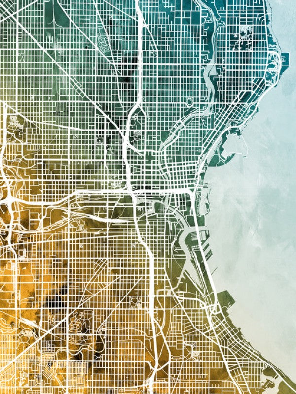 PHOTOWALL / Milwaukee Wisconsin City Map (e311517)