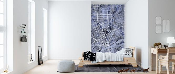 PHOTOWALL / Detroit Michigan City Map (e311518)