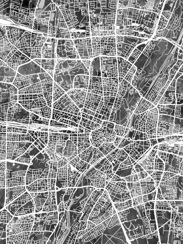 PHOTOWALL / Munich Germany City Map (e311535)