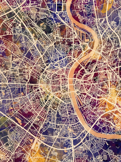 PHOTOWALL / Cologne Germany City Map (e311542)