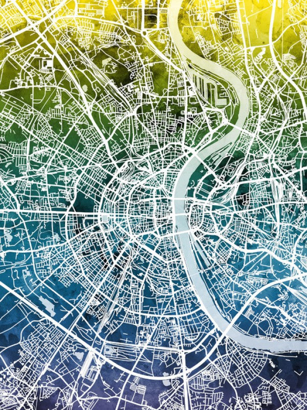 PHOTOWALL / Cologne Germany City Map (e311544)