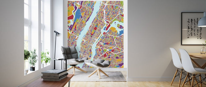 PHOTOWALL / New York City Street Map (e311556)