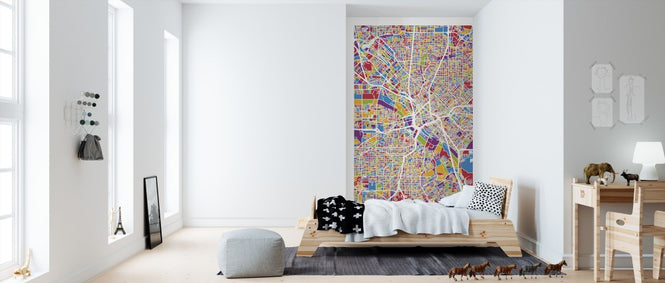 PHOTOWALL / Dallas Texas City Map (e311558)