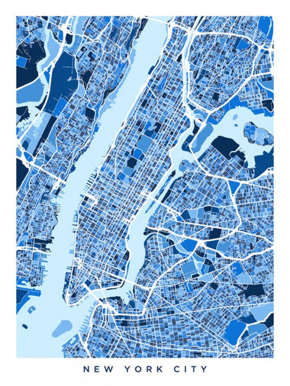 PHOTOWALL / New York City Street Map (e311560)