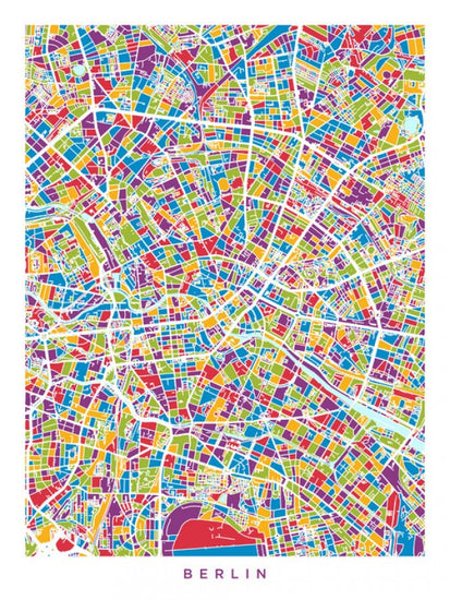 PHOTOWALL / Berlin Germany City Map (e311561)