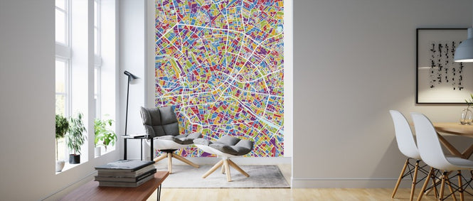 PHOTOWALL / Berlin Germany City Map (e311561)