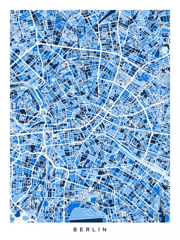 PHOTOWALL / Berlin Germany City Map (e311562)
