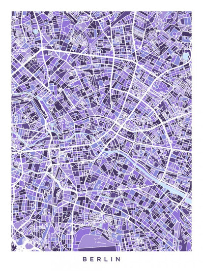 PHOTOWALL / Berlin Germany City Map (e311563)