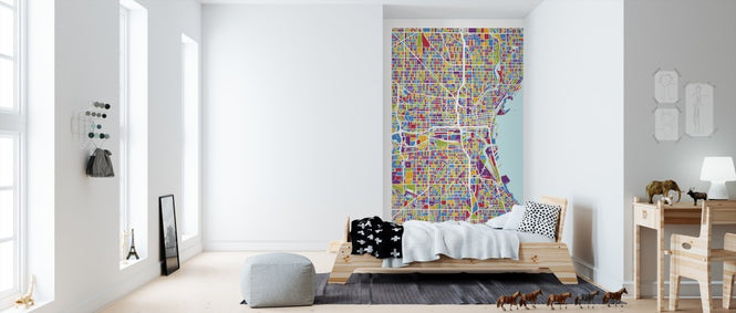 PHOTOWALL / Milwaukee Wisconsin City Map (e311569)