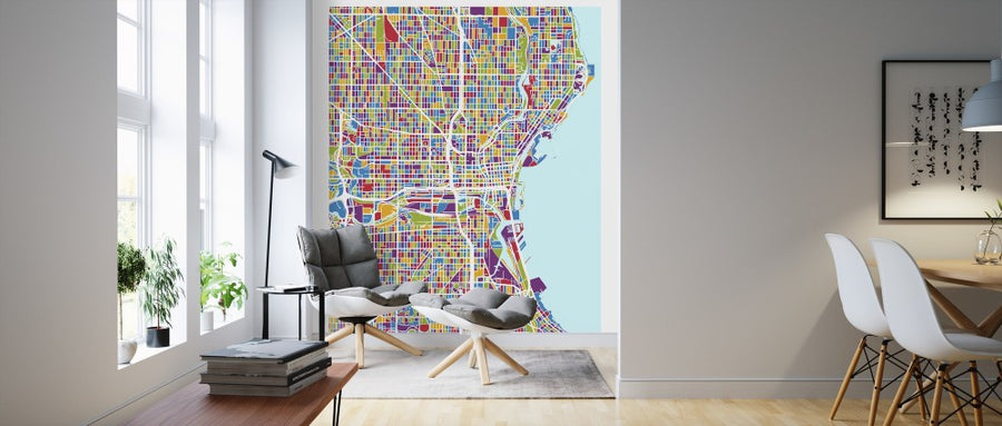PHOTOWALL / Milwaukee Wisconsin City Map (e311569)