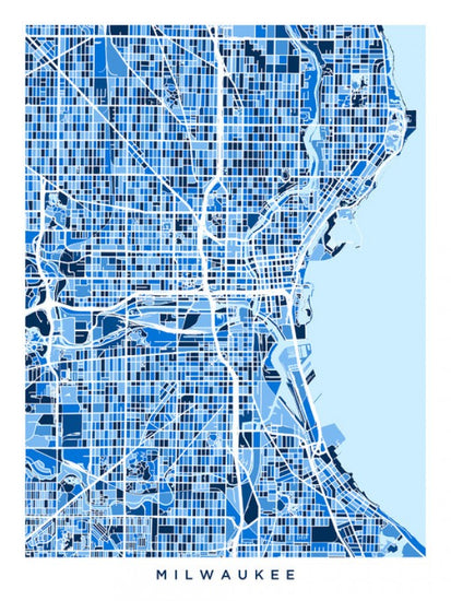 PHOTOWALL / Milwaukee Wisconsin City Map (e311570)
