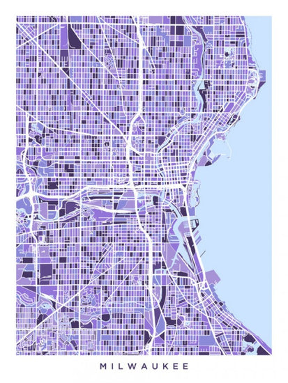 PHOTOWALL / Milwaukee Wisconsin City Map (e311571)