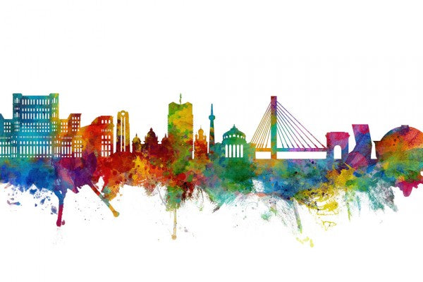 PHOTOWALL / Bucharest Romania Skyline (e311602)