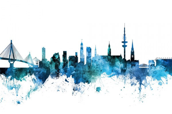PHOTOWALL / Hamburg Germany Skyline (e311604)