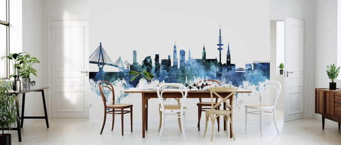PHOTOWALL / Hamburg Germany Skyline (e311604)