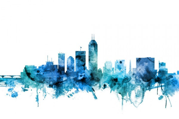PHOTOWALL / Indianapolis Indiana Skyline (e311661)