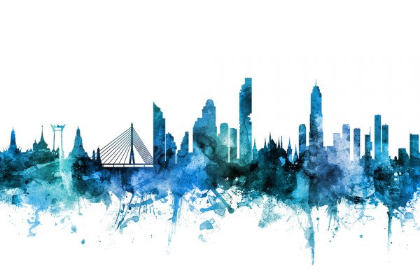 PHOTOWALL / Bangkok Thailand Skyline (e311751)