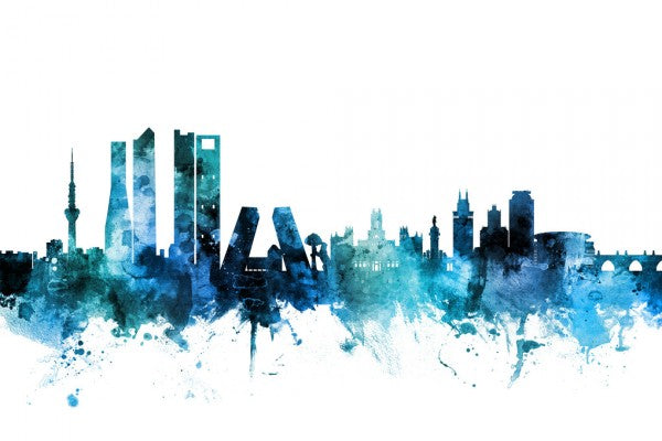 PHOTOWALL / Madrid Spain Skyline (e311754)