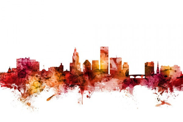 PHOTOWALL / Providence Rhode Island Skyline (e311922)