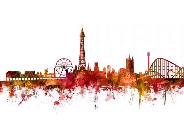 PHOTOWALL / Blackpool England Skyline (e312009)