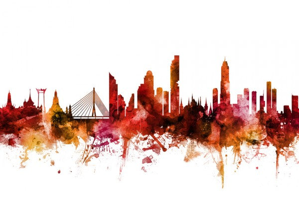 PHOTOWALL / Bangkok Thailand Skyline (e312016)