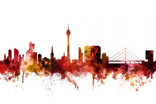 PHOTOWALL / Dusseldorf Germany Skyline (e312040)