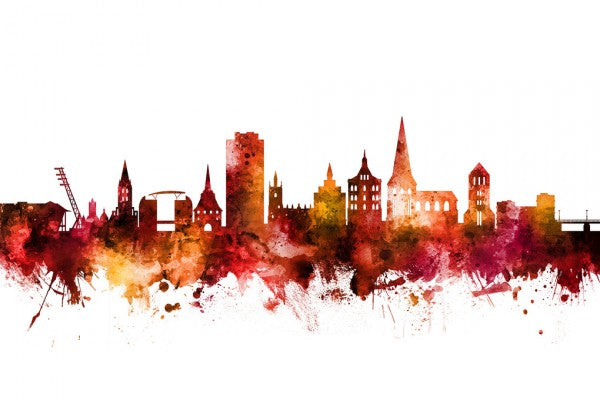 PHOTOWALL / Rostock Germany Skyline (e312071)