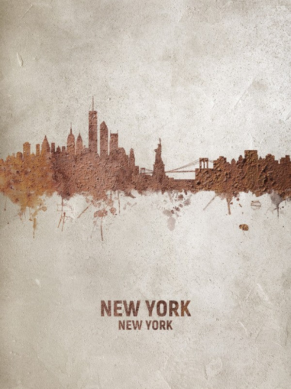 PHOTOWALL / New York Rust Skyline (e312106)