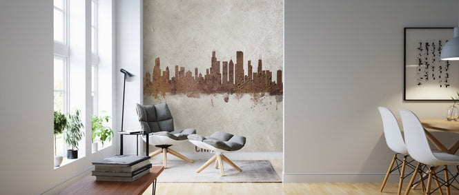 PHOTOWALL / Chicago Illinois Rust Skyline (e312108)