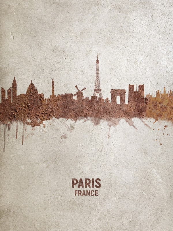 PHOTOWALL / Paris France Rust Skyline (e312111)