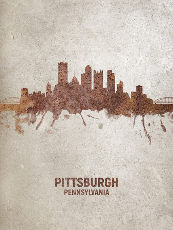 PHOTOWALL / Pittsburgh Pennsylvania Rust Skyline (e312112)