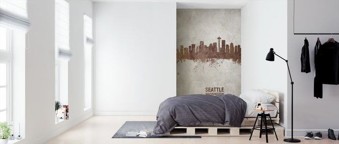 PHOTOWALL / Seattle Washington Rust Skyline (e312116)