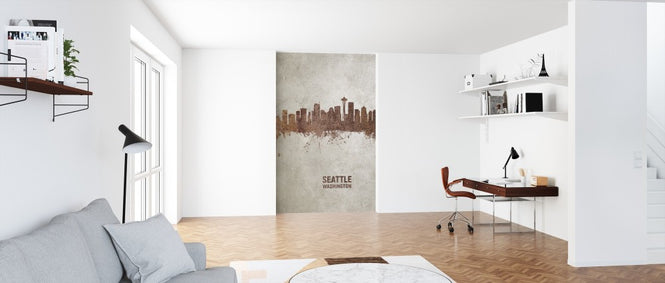 PHOTOWALL / Seattle Washington Rust Skyline (e312116)