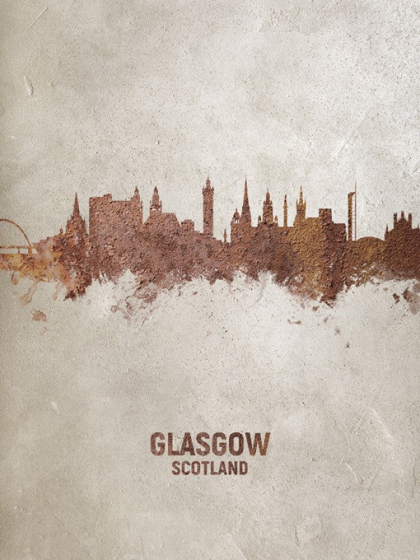 PHOTOWALL / Glasgow Scotland Rust Skyline (e312118)