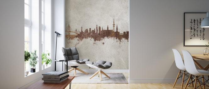 PHOTOWALL / Hamburg Germany Rust Skyline (e312123)