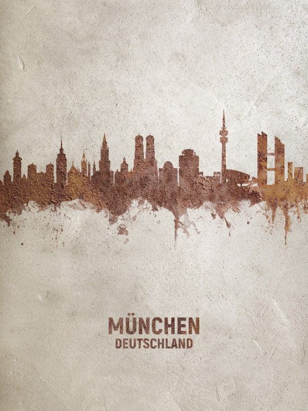 PHOTOWALL / Munich Germany Rust Skyline (e312124)