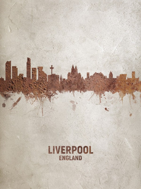 PHOTOWALL / Liverpool England Rust Skyline (e312129)