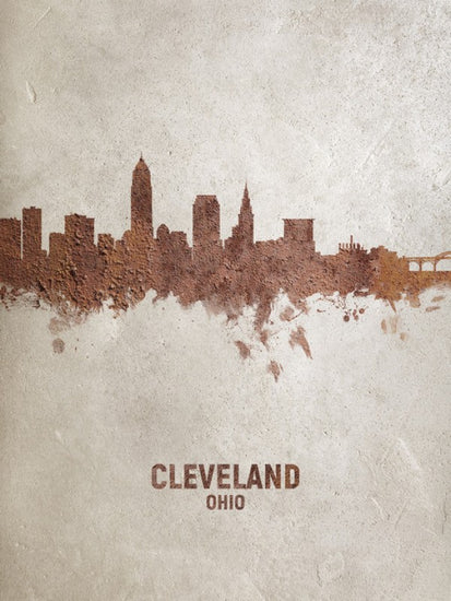 PHOTOWALL / Cleveland Ohio Rust Skyline (e312132)