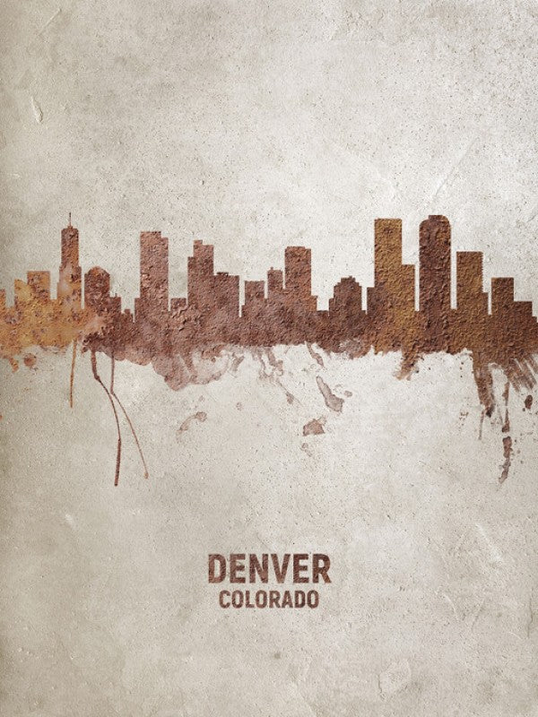 PHOTOWALL / Denver Colorado Rust Skyline (e312134)