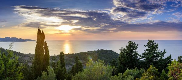 PHOTOWALL / Sunset at Assos Keflona - Greece (e313212)