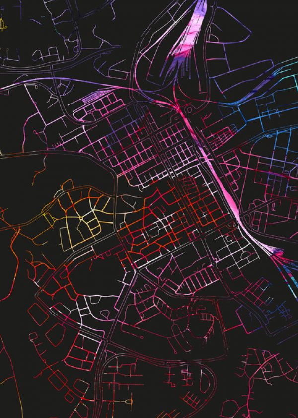 PHOTOWALL / Gavle in Sweden -  Map (e313248)