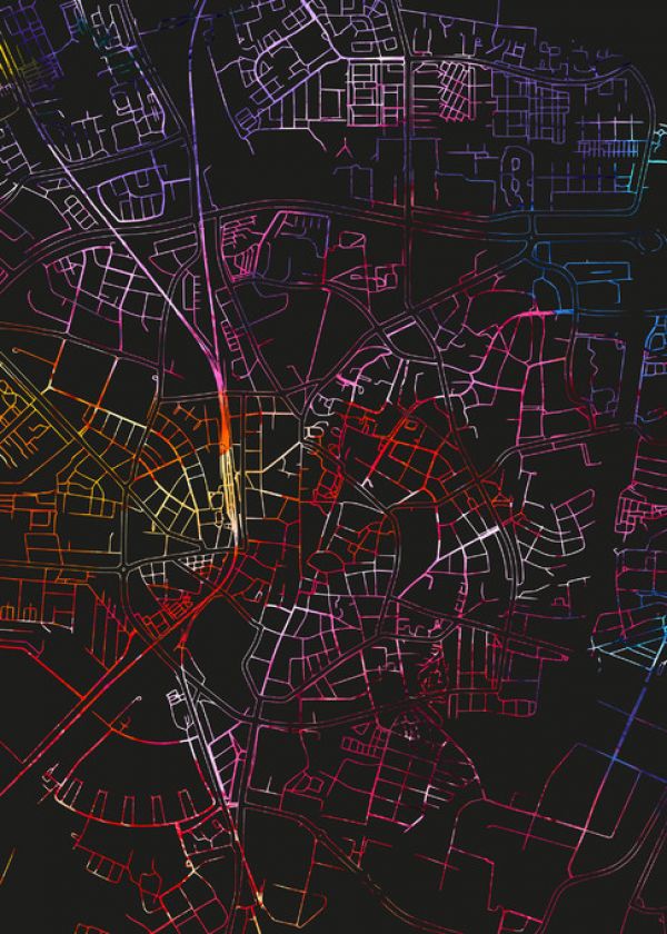 PHOTOWALL / Lund in Sweden -  Map (e313262)