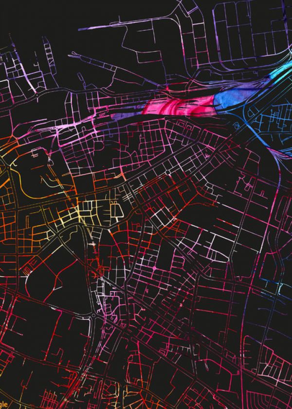 PHOTOWALL / Malmo in Sweden -  Map (e313265)