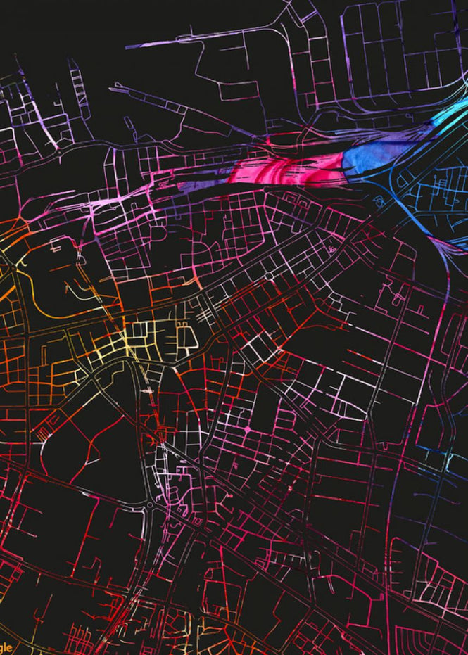 PHOTOWALL / Malmo in Sweden -  Map (e313265)