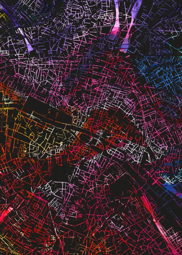 PHOTOWALL / Paris in France - Map (e313272)