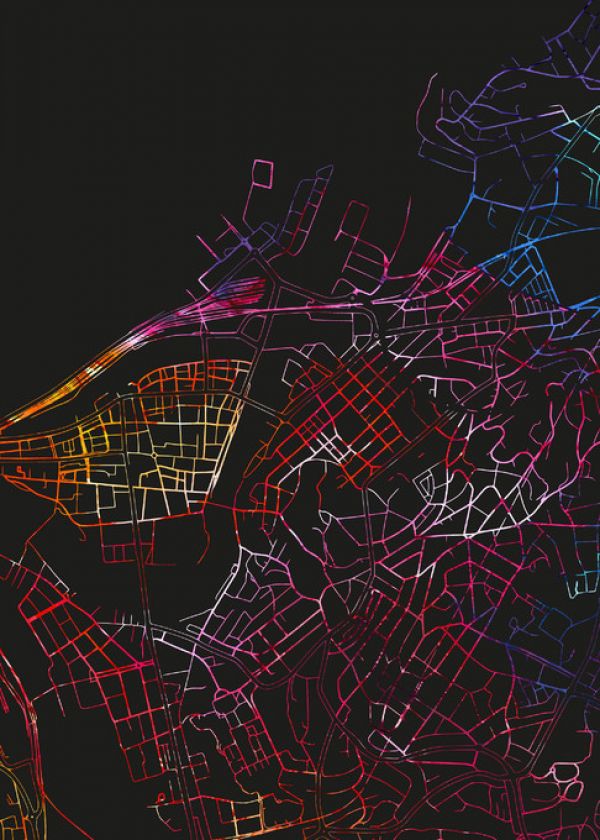 PHOTOWALL / Trondheim in Norway - Map (e313284)