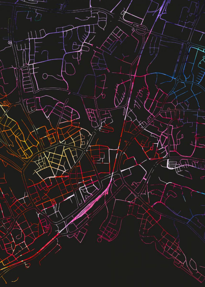 PHOTOWALL / Vasteras in Sweden - Map (e313289)