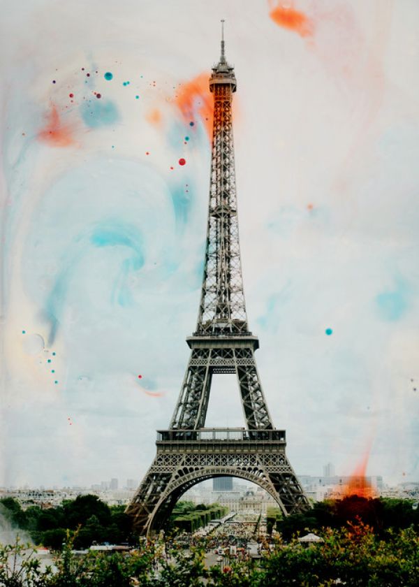 PHOTOWALL / Paris in Watercolor (e313397)