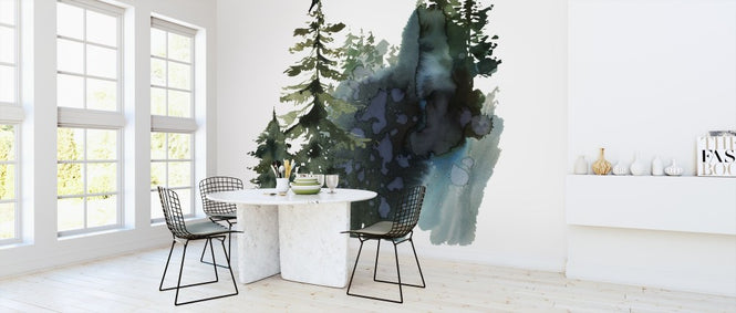 PHOTOWALL / Watercolor Crow Forest (e313893)