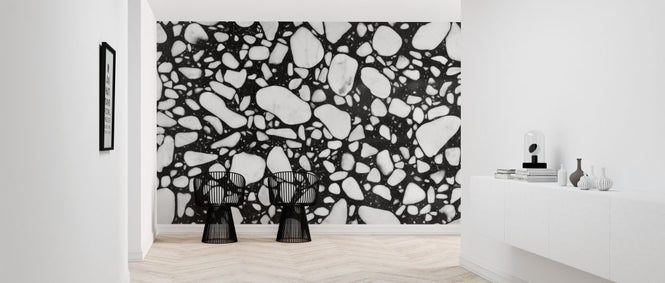 PHOTOWALL / Black and White Terrazzo (e314458)